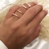 טבעת ספירלה סופרסטאר-רוס גולד