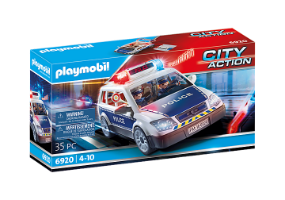 פליימוביל 6920 רכב משטרה עם אורות וסירנה Playmobil police במבצע!