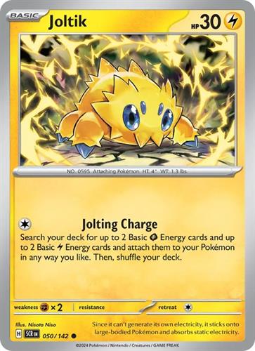 קלף בודד single פוקימון - joltik - Stellar Crown - 050/142