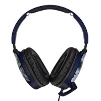 אוזניות גיימינג צבע כחול Turtle Beach Recon 70 Blue Camo – פריט בודד אוזניות כחולות עם דוגמת קאמו וכריות אוזניים שחורות