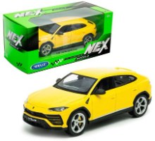 דגם מכונית למבורגיני אורוס צהובה 1:24 Lamborghini Urus מבית Welly