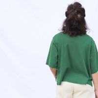 חולצה מדגם איה (שרוול קצר) מבד פונטייל בצבע ירוק