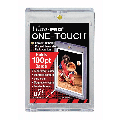 100PT UV ONE-TOUCH Magnetic Holder מגן אקרילי שקוף קשיח מגנטי לקלפים