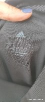 טייץ ספורט מחטב של Adidas עם פסים – שחור/לבן | מידה S