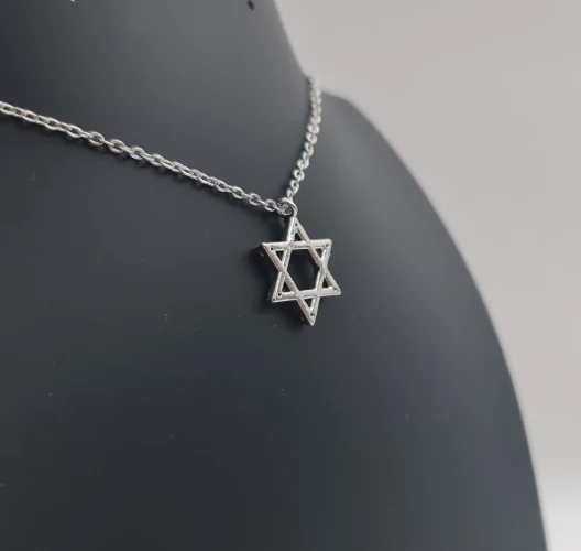 תליון מגן דוד כסף אל חלד מתאים לכולם!