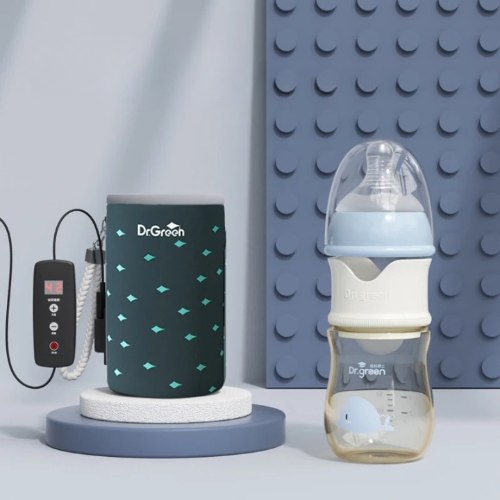 בקבוק תינוק בטיחותי Dr Green פטנט חדשני להאכלת תינוקות.