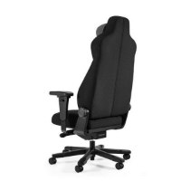 כיסא אורטופדי Keisar G-Force – כיסא בודד שחור עם משענת גב גבוהה ובסיס גלגלים