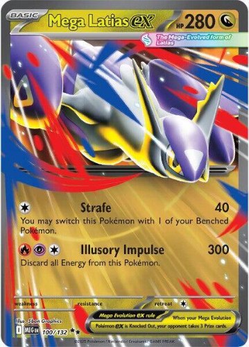 קלף פוקימון בודד single - MEGA LATIAS EX – MEGA EVOLUTION – 100/132