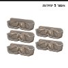 אפור 5 יחידות - ארגוניות למשקפי שמש