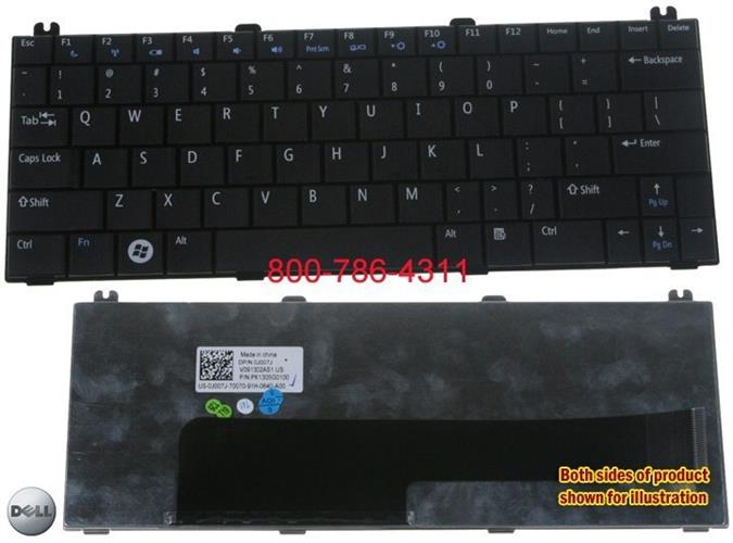 החלפת מקלדת למחשב נייד דל Dell MINI 12 Inspiron 1210 Keyboard 0J007J