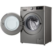 מכונת כביסה פתח חזית 11 ק"ג משולבת מייבש 6 ק"ג LG WD11614GBB במהירות 1400 סל"ד - צבע כסוף דלת שחורה