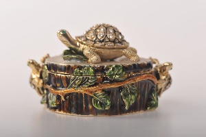 Turtles on Tree Trunk