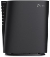 ראוטר TP-Link AX6000 Dual-Band 8-Stream Wi-Fi Archer AX80 – מבט קדמי על הראוטר השחור עם נורות
