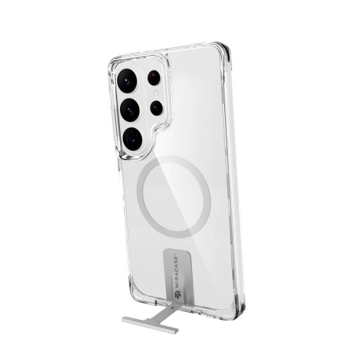 כיסוי שקוף-כסף עבור Miracase MiraKick Samsung S26 Ultra