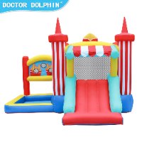 מתקן קפיצה מתנפח לחצר עם מגלשה D72012 מבית Doctor Dolphin
