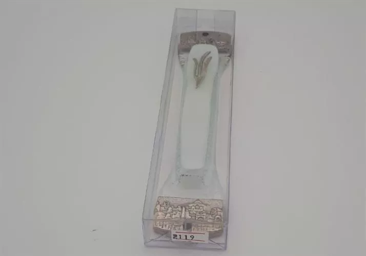 מזוזה זכוכית דגם ירושלים 2