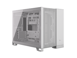 מארז Corsair 2500D AIRFLOW Mini-Tower mATX White NO FANS