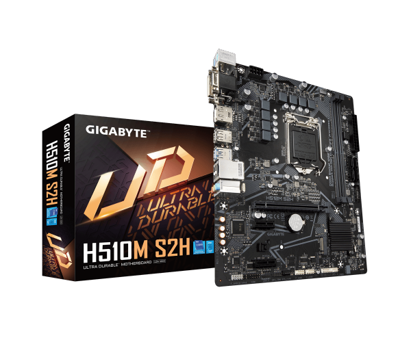 לוח דור 11 Gigabyte H510M S2H V2 LGA1200 PCIE 4.0 DVI DP HDMI