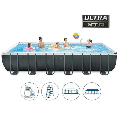 אינטקס - בריכת שחייה אולטרה XTR 732x366x132 מלבנית - INTEX 26364