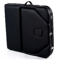 שולחן עיסוי מקצועי 3 חלקים 185×70 ס”מ Medics Care MC-190 Pro – שחור מקופל עם ידית נשיאה וסוגרים כסופים