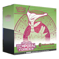 פוקימון -מארז קלפי אספנות Pokemon TCG:Scarlet & Violet Temporal Forces Iron Leaves Elite Trainer Box