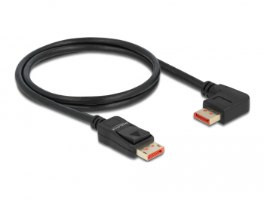 כבל מסך Delock DisplayPort 1.4 HDR Cable 90° Left angled 8K 60 Hz 3 m