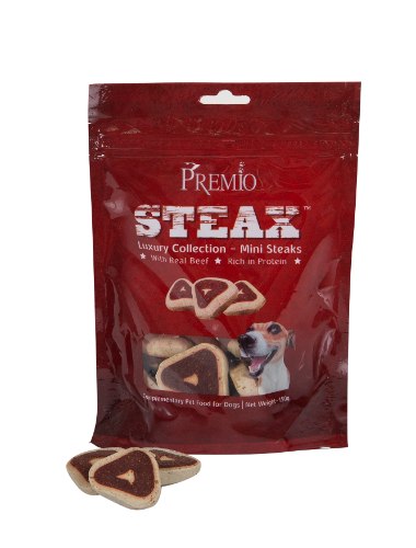 חטיפים לכלבים פרמיו סטייק 150 גרם - PREMIO TREATS STEAX 150G