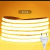 לבן חם - פס תאורה לד בבהירות גבוה COB עם תקע Led Ribbon