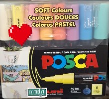 טושים פוסקה POSCA סט שמיניה PC-1M