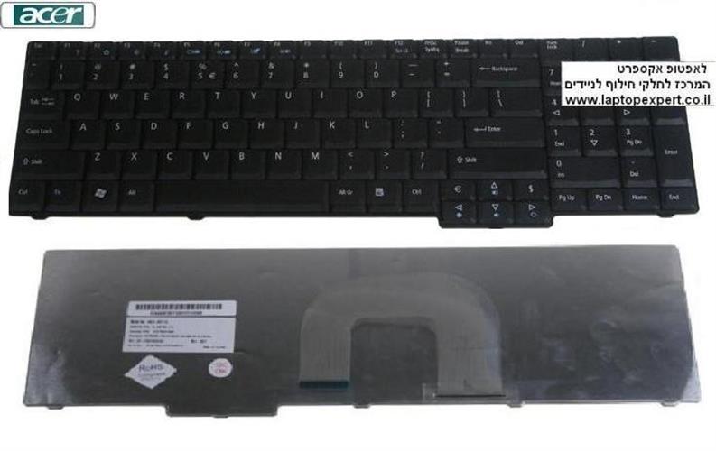 החלפת מקלדת למחשב נייד אייסר Acer Aspire 9800 9810 keyboard NSK-AF11D 9J.N8782.11D 6037B0018601