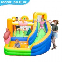 מתקן קפיצה מתנפח לחצר עם מגלשה D72050 מבית Doctor Dolphin