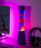 מנורת לבה צבע סגול מדורג Gradient Purple - מארז לא מושלם