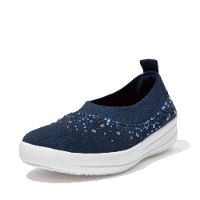 אוברניט אומברה קריסטל בלרינה כחול פיטפלופ FITFLOP