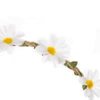 גומיית פרחים לבנים