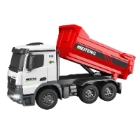 משאית עבודות בניה 1:18 + שלט 6 ערוצים - Machina Construction Truck