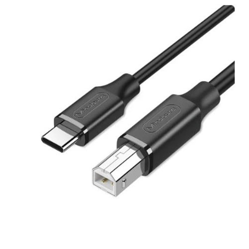 כבל מתאם למדפסת באורך Mindpure Printer Cable USB C to USB Type B 2M
