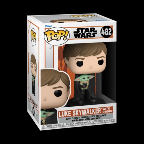 בובת פופ Funko Pop! Star Wars: Luke Skywalker with Grogu #482