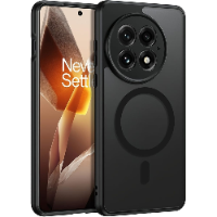 כיסוי מט שחור עם תמיכה ב-Magsafe למכשיר ואן פלוס OnePlus 13 5G