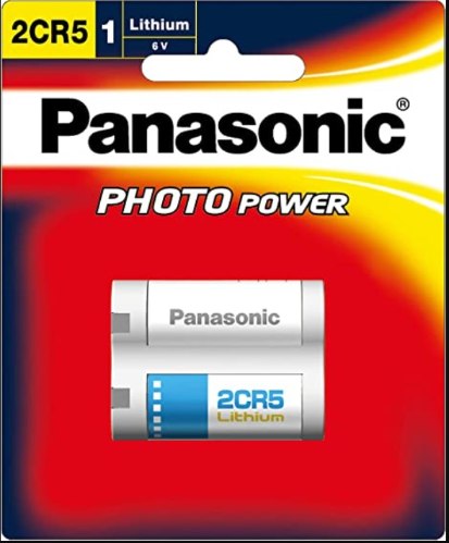 Panasonic 2Cr5 6 Volt Photo Lithium Battery 2CR5 6V סוללה 2CR5 למצלמות DL245, EL2CR5, KL2CR5 , 5032L