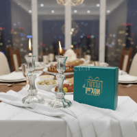 זוג פמוטים-דגם אנה חלק- לילדה- כסף טהור