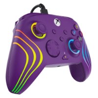 בקר חוטי לגיימינג צבע סגול Turtle Beach Afterglow Wave RGB for Xbox and PC – בקר משחק סגול עם פסי תאורת RGB צבעונית מחובר