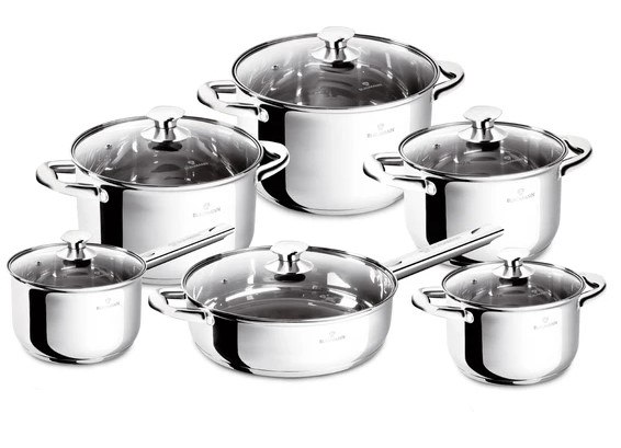 סט כלי בישול פרימיום 12 חלקים Blaumann BL3875W