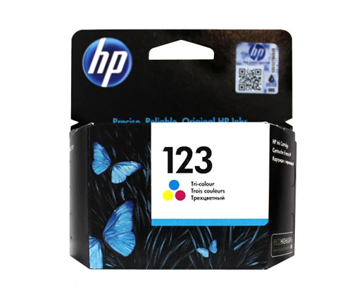 דיו למדפסת-מחסנית Ink Advantage מקורית צבעוני HP 123