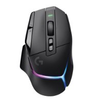 עכבר גיימינג צבע שחור Logitech G502 X – עכבר שחור עם תאורת RGB כחולה וסגולה בבסיסו וכפתורים מוארים