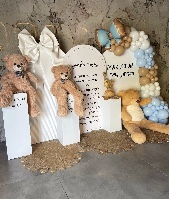ברכת הדובים – קיר לוחות CNC יוקרתי לברית ולאירועים מיוחדים