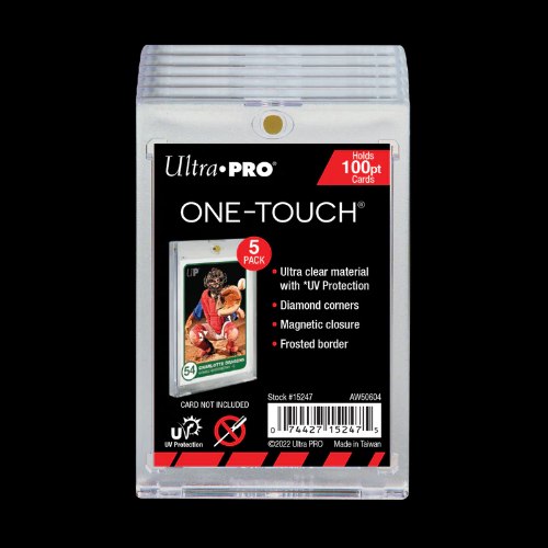מגן אקרילי אולטרה פרו מגנטי לקלפים (5 יח') Ultra Pro 100pt ONE-Touch Magnetic Trading Card Holder