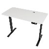 שחור לבן  - שולחן עמידה חשמלי מתכוונן חד מנועי Comfortly S1