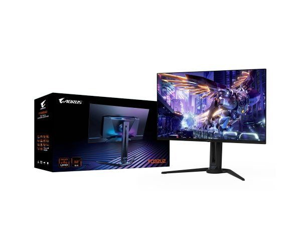 מסך GIGABYTE Aorus FO32U2 4K UHD 31.5 QD-OLED 0.03ms 240Hz