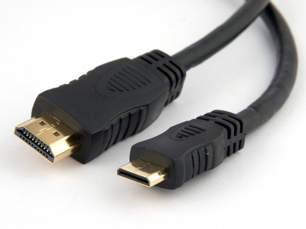 כבל מסך מסוכך Mini HDMI זכר לחיבור HDMI זכר באורך 2 מטר