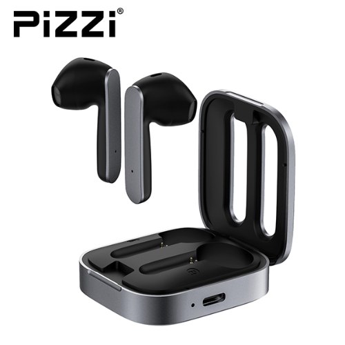 "פיצי" זוג אוזניות איכותיות עם בית טעינה קומפקטי  Pizzi Nova Bluetooth EarBuds